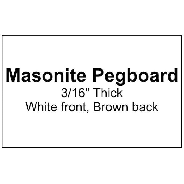 Accuform PEGBOARDS 48 in x 96 in MASONITE 316 in PDG196 PDG196 - main
